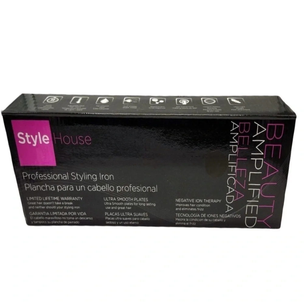 New Professional Styling Flat Iron Negative Ion Ceramic Swivel